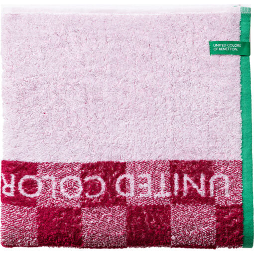 Benetton Kids Beach Towel 70x140cm Pink Squares